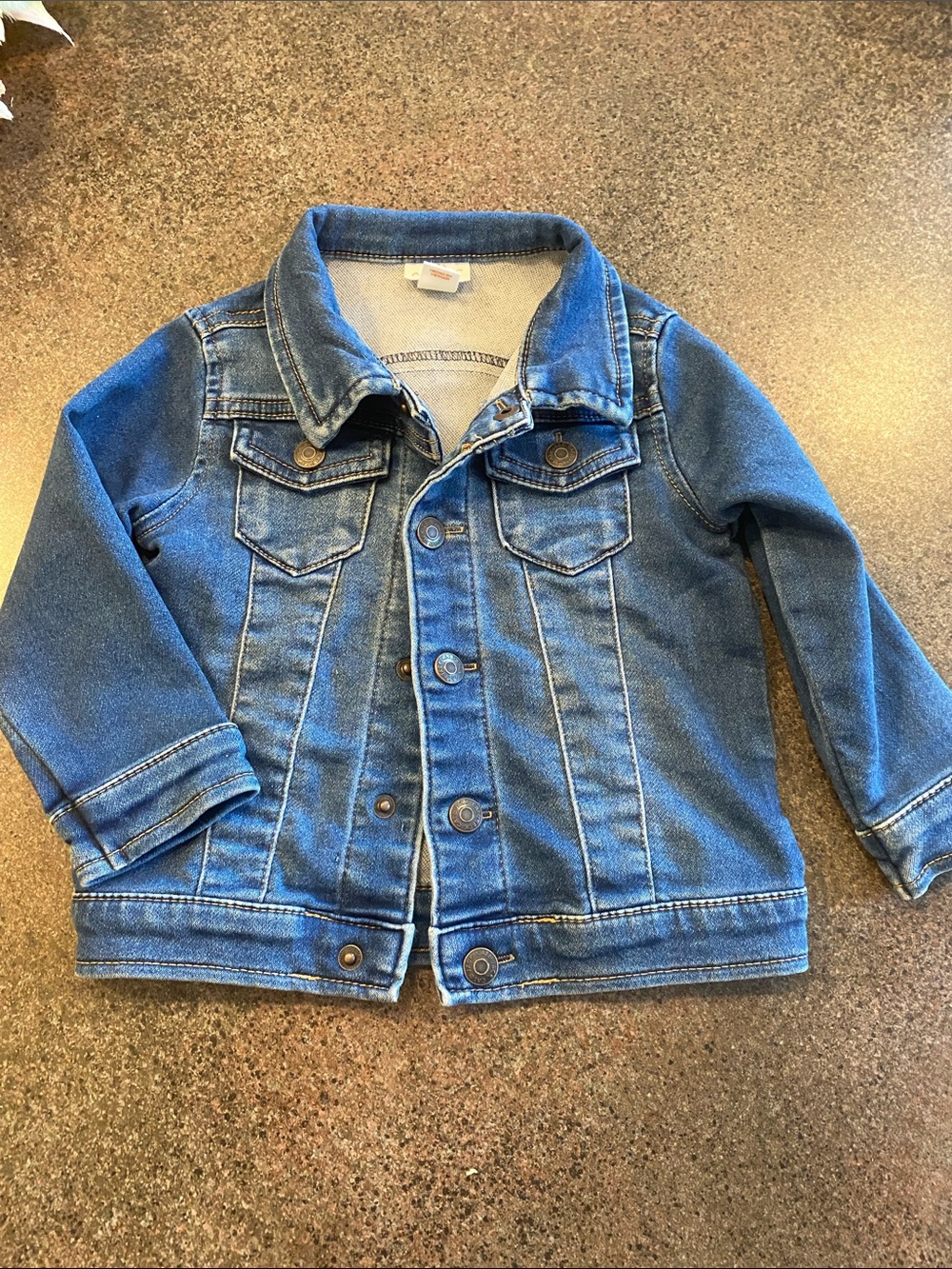 Cat & Jack Blue Denim Kids Jacket with Button Front